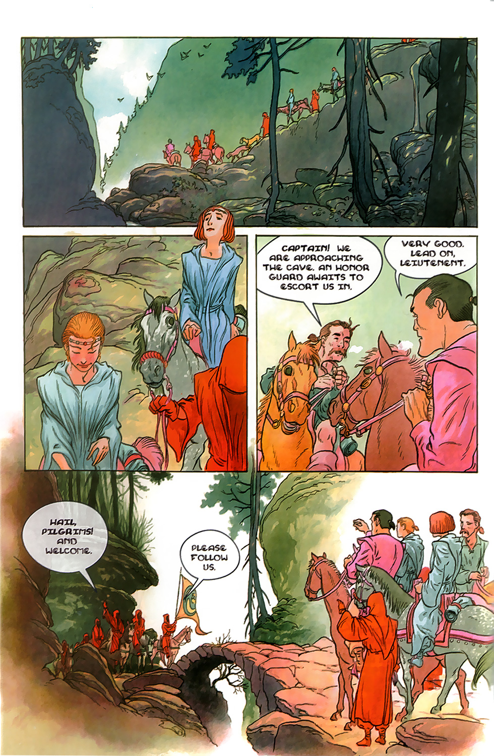 Página 21 final de Rose, desenhada e colorida por Charles Vess