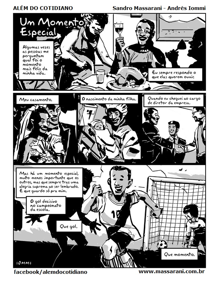Um Momento Especial, tira 6 da série Além do Cotidiano.