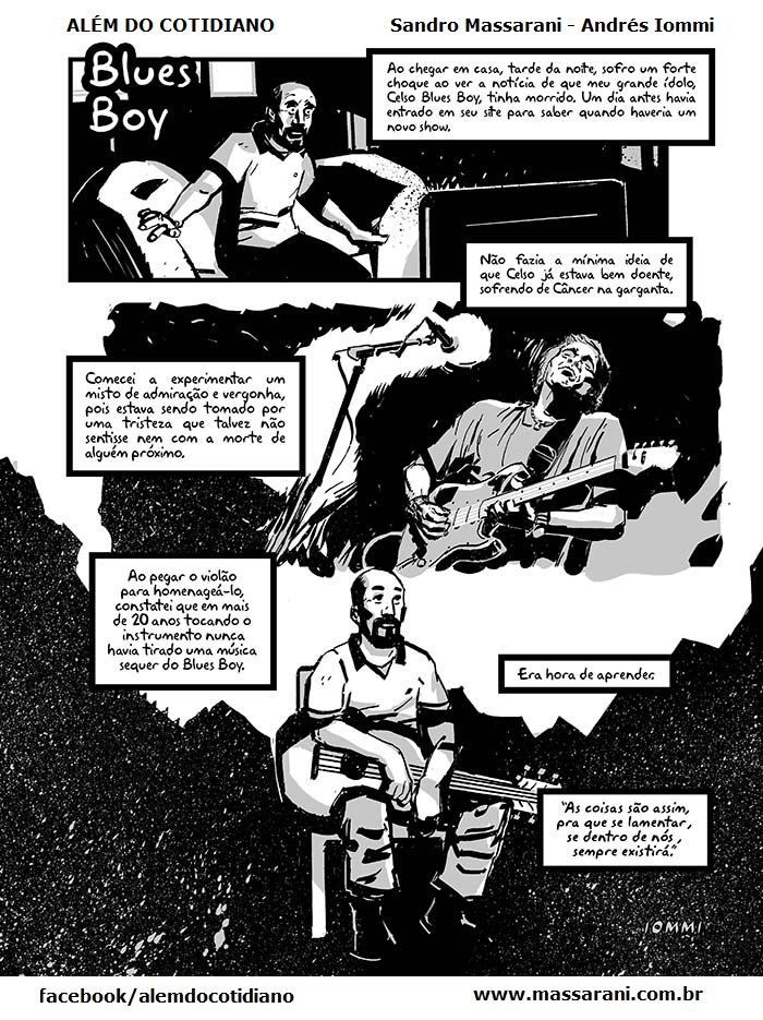 Blues Boy, tira 8 da série Além do Cotidiano.