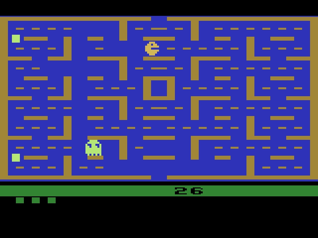 Conversão de Pac-Man para o Atari VCS.